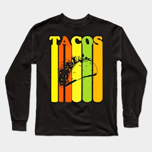 Kids Retro Vintage Novelty Taco Long Sleeve T-Shirt